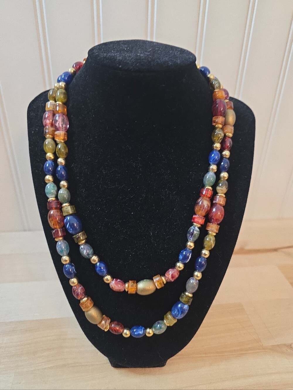 Liz Claiborne Long Multicolor Bead Necklace